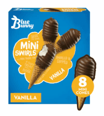 Blue Bunny Mini Cone Vanilla 8pk - Food Fair