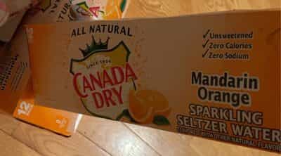 Canada Dry Mandarin Orng Seltzer 12pk - Food Fair