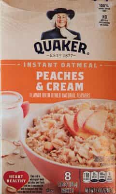 Quaker Inst Oatmeal Peaches/crm - Food Fair